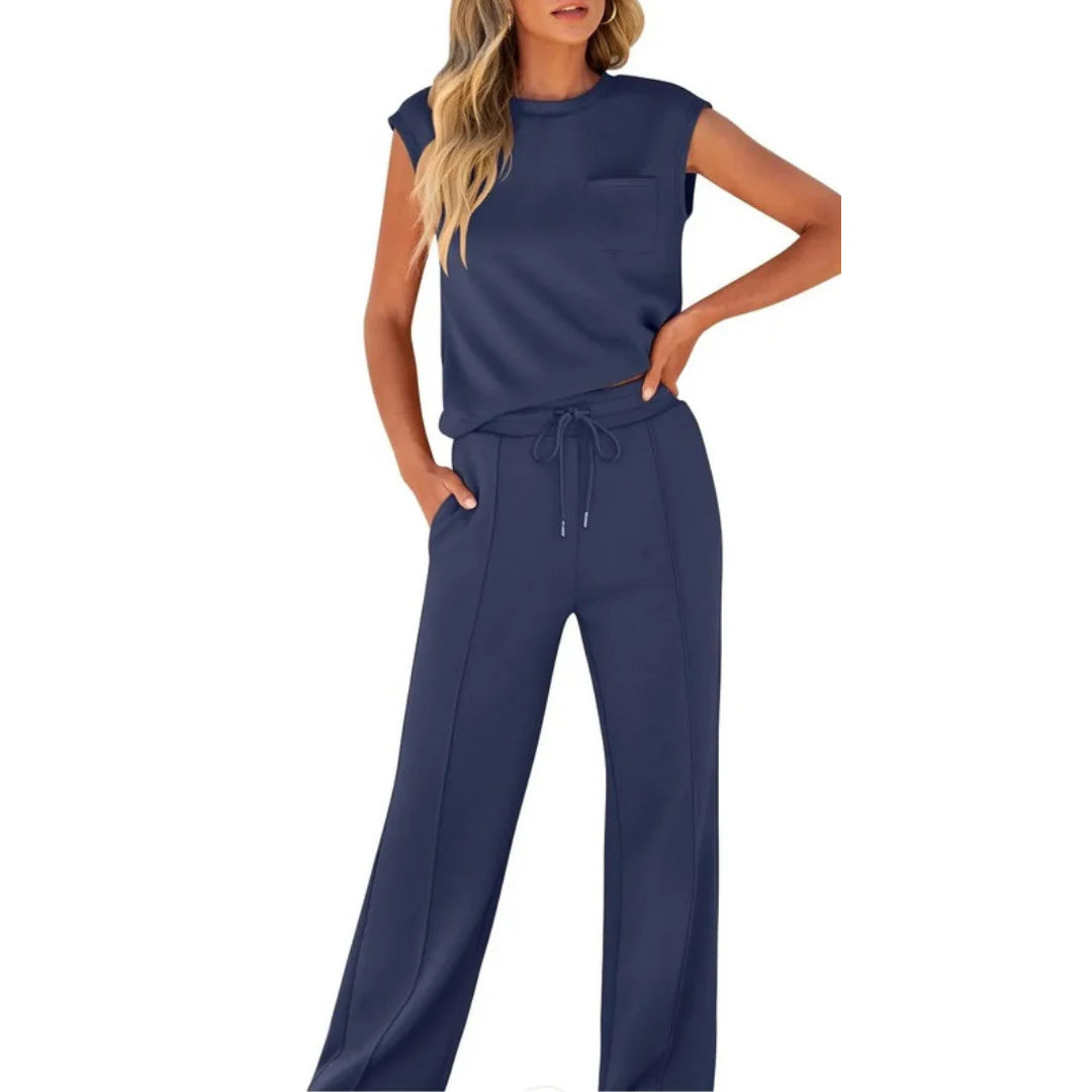ZAIYA Women's Casual Lounge Set – Chic Comfort for Warm Days 6