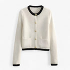 White with Black Collar