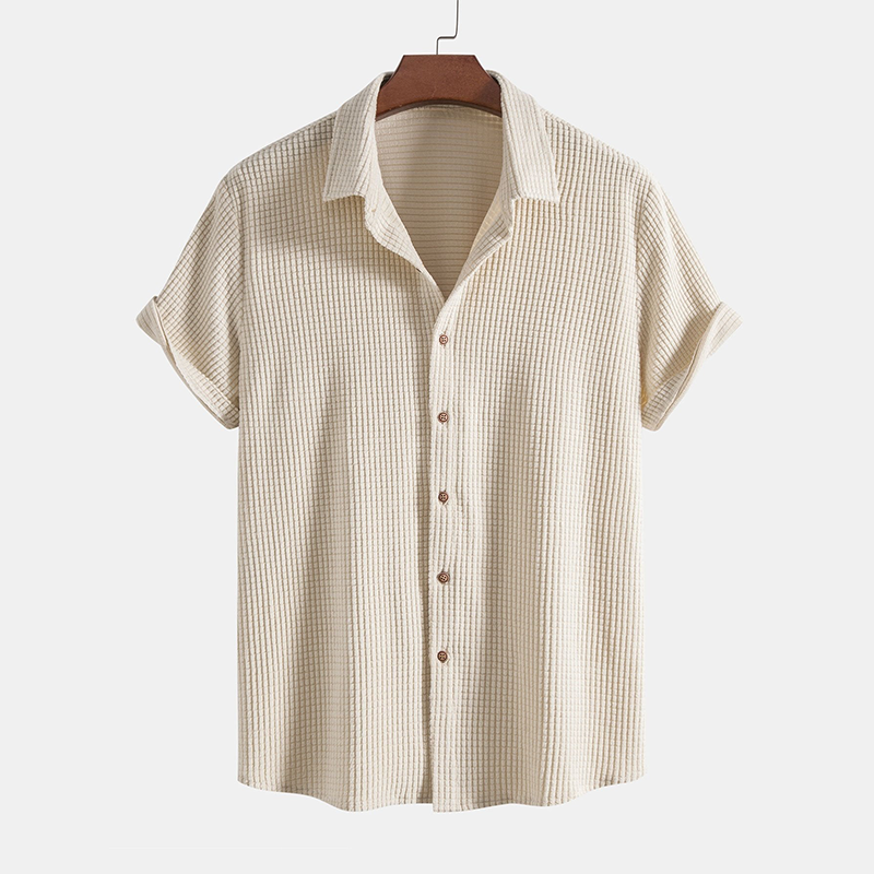 Zando Men's Summer Set – Lightweight Waffle Fabric Comfort 1
