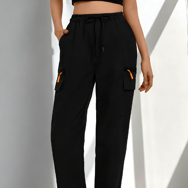 Zara Women's Cargo Pants – Adjustable Waist with Relaxed Fit 0