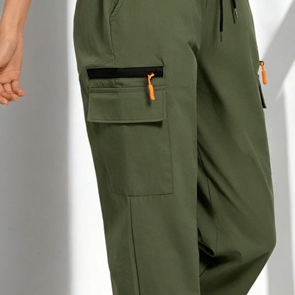Zara Women's Cargo Pants – Adjustable Waist with Relaxed Fit 5