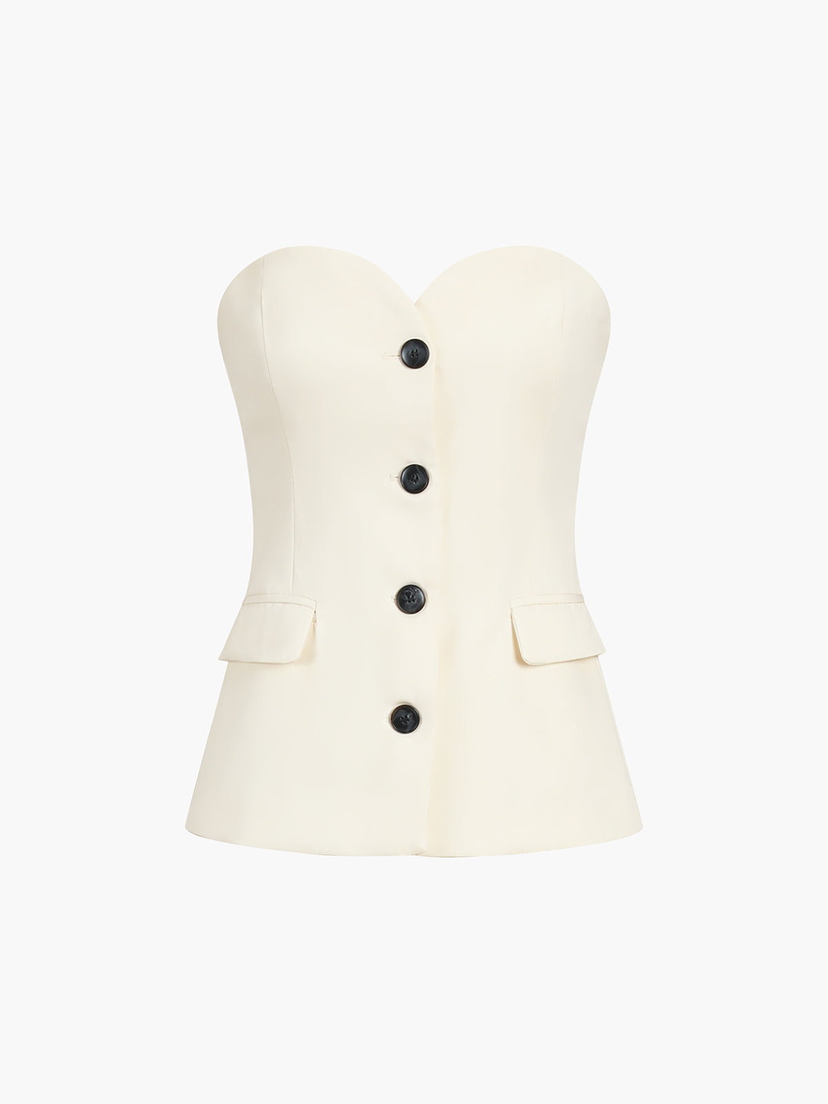 Zara Women's Chic Set – Elegant Corset Top with Wide-Leg Pants 4
