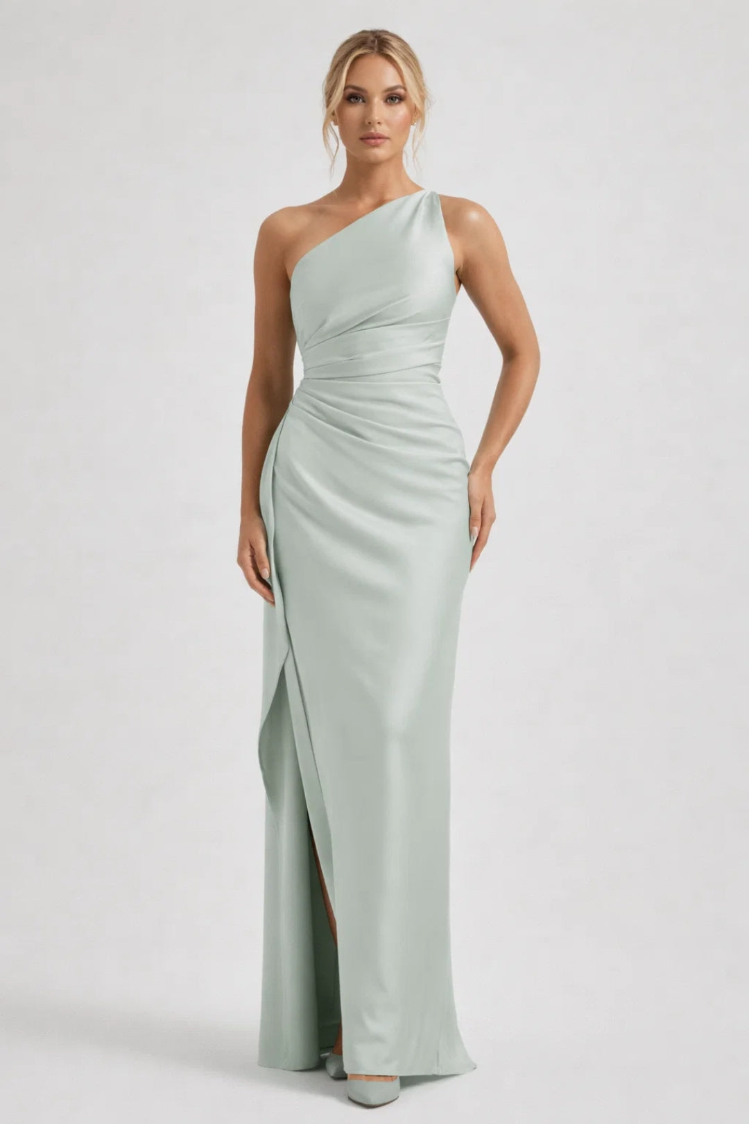 Zara Women's Elegant Maxi Dress – Chic One-Shoulder Design for Special Occasions 2