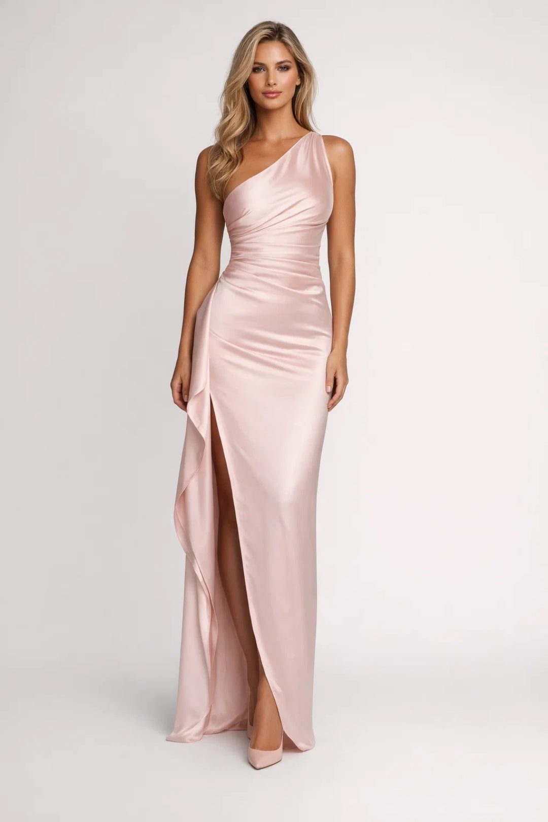 Zara Women's Elegant Maxi Dress – Chic One-Shoulder Design for Special Occasions 3