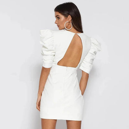 Zara Women's Stylish Dress – Elegant Puffy Sleeves for Summer Events 2