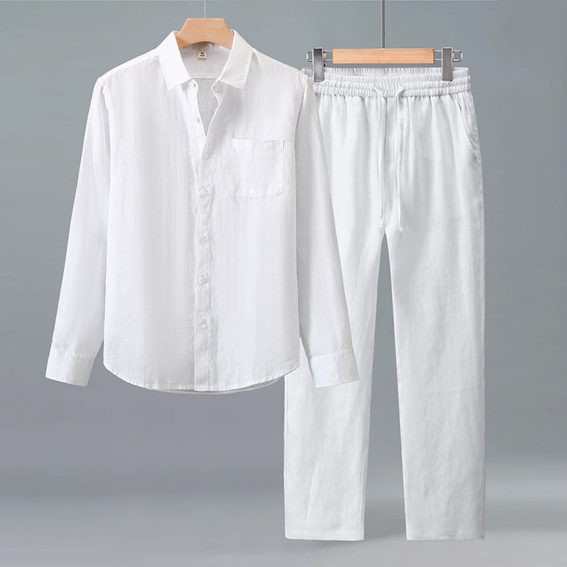 Zarco Herren-Leinen-Set – Atmungsaktiv für Elegante Freizeitlooks 0