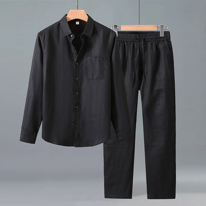 Zarco Herren-Leinen-Set – Atmungsaktiv für Elegante Freizeitlooks 2