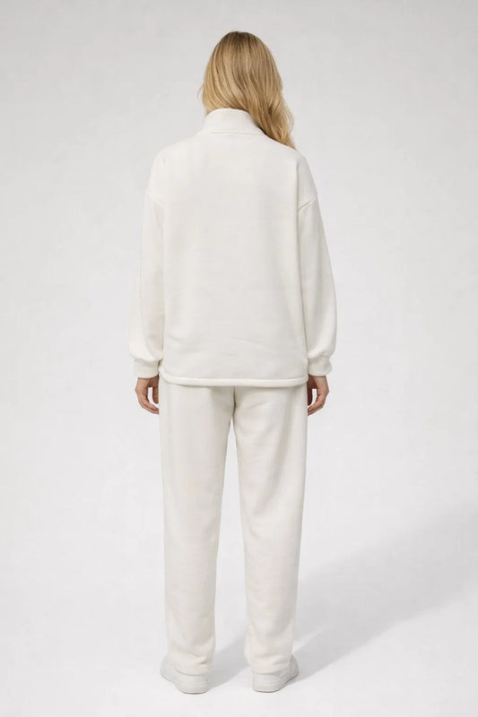 Zelina Entspanntes Lounge-Set – Bequemer Pullover mit Reißverschluss für stilvolle Freizeit 1