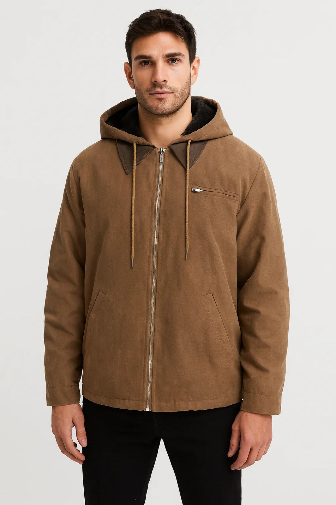 Zentra Herrenjacke – Modische Kapuzenjacke für Alltag, Praktisch und Elegant 0