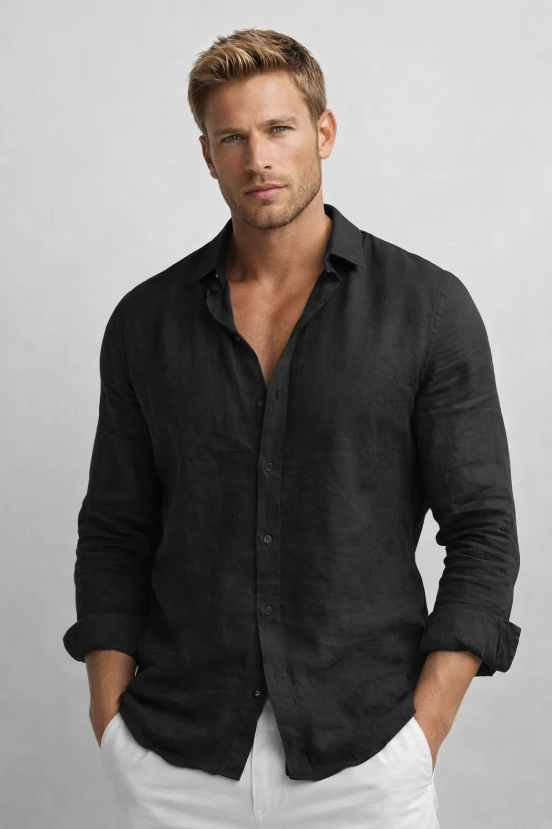 Zesty Men's Casual Shirt – Comfortable Loose Fit for Everyday Wear 2