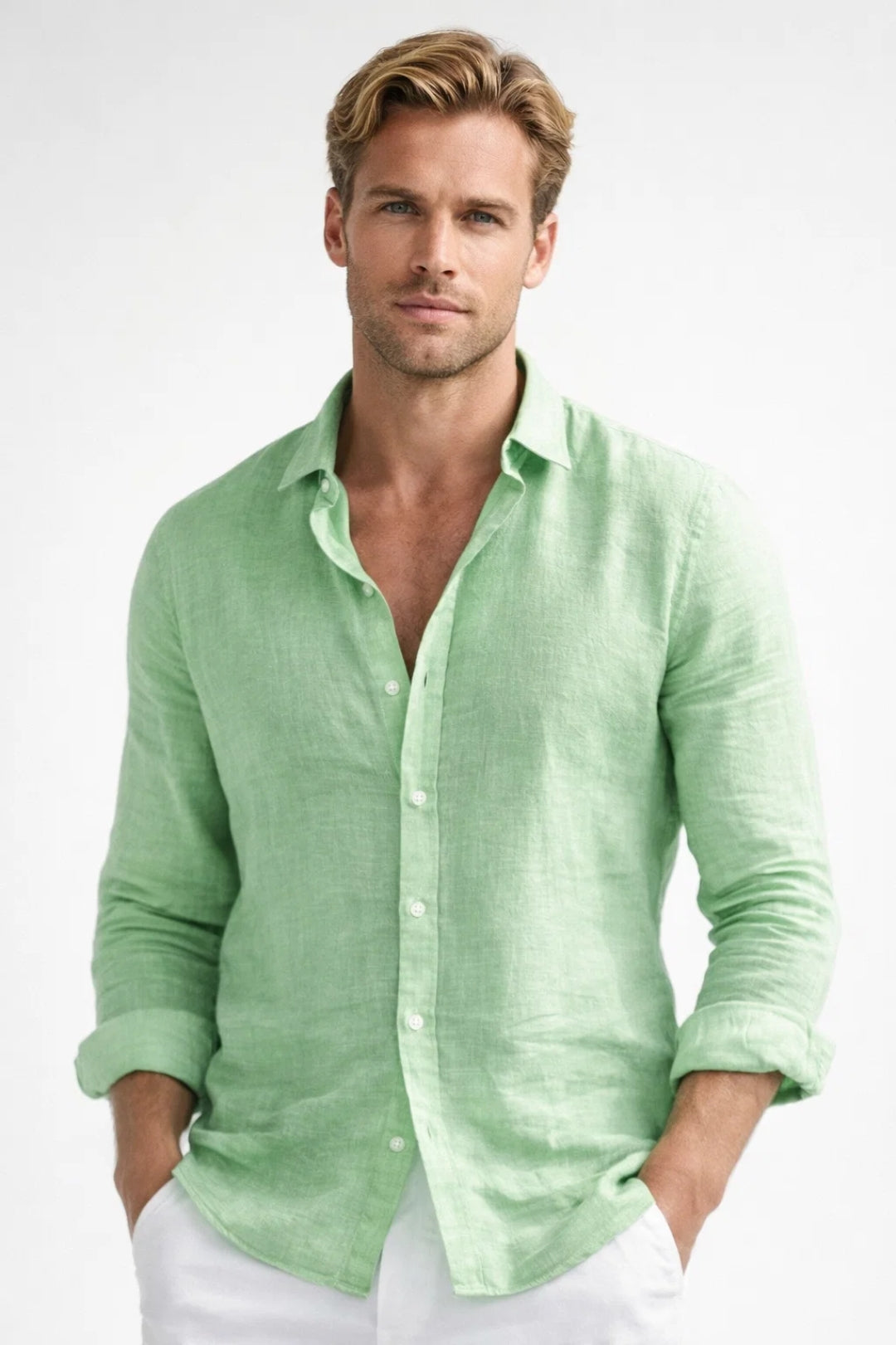 Zesty Men's Casual Shirt – Comfortable Loose Fit for Everyday Wear 4