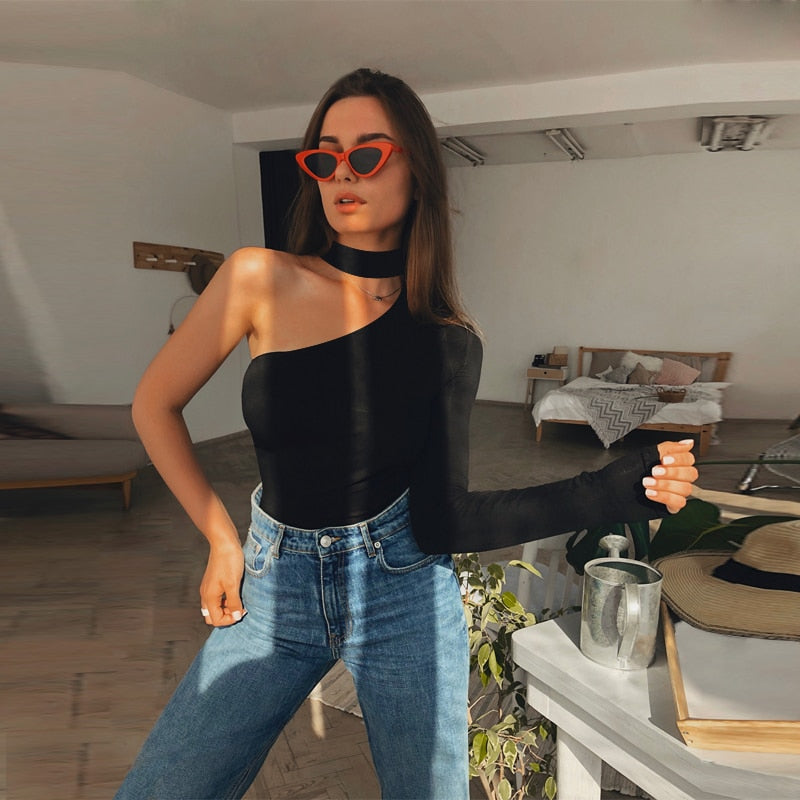 Zesty Women's Bodysuit – Chic Fitted Design for Evening Elegance 2