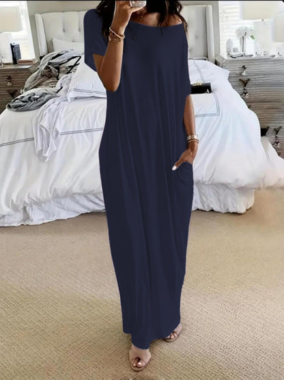 Zesty Women's Casual Dress – Stylish Asymmetric Off-Shoulder Comfort 9