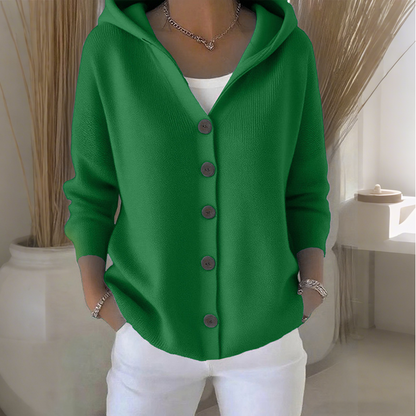 Zesty Women's Cozy Knit Cardigan – Hooded Comfort for Effortless Style 6