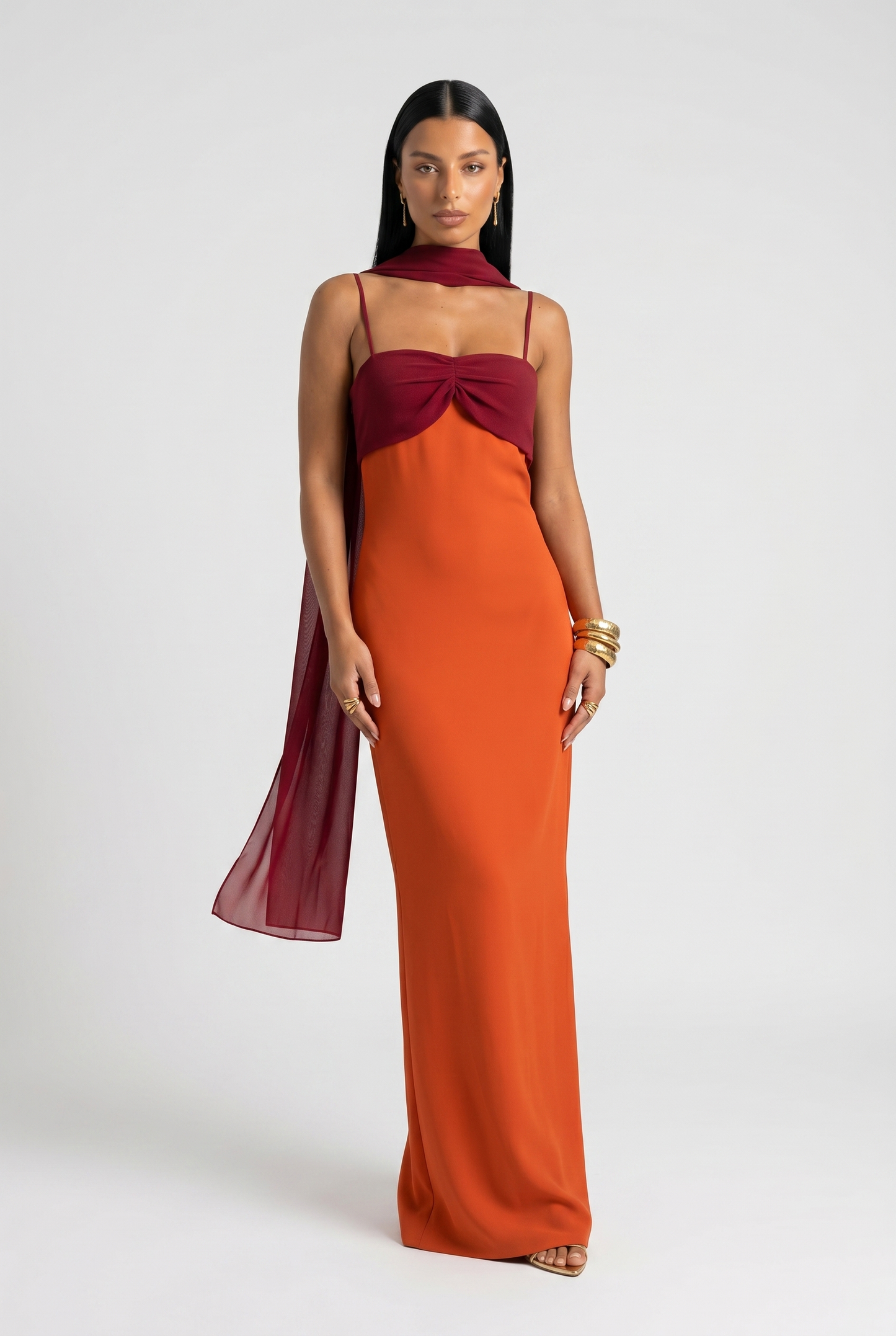 Zesty Women's Dress – Chic Midi Style for Summer Events 1