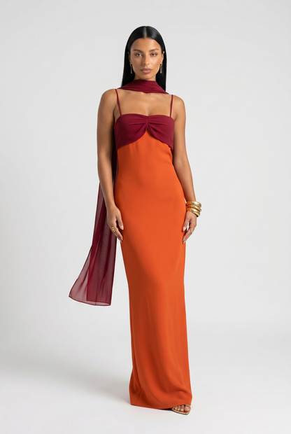 Zesty Women's Dress – Chic Midi Style for Summer Events 1
