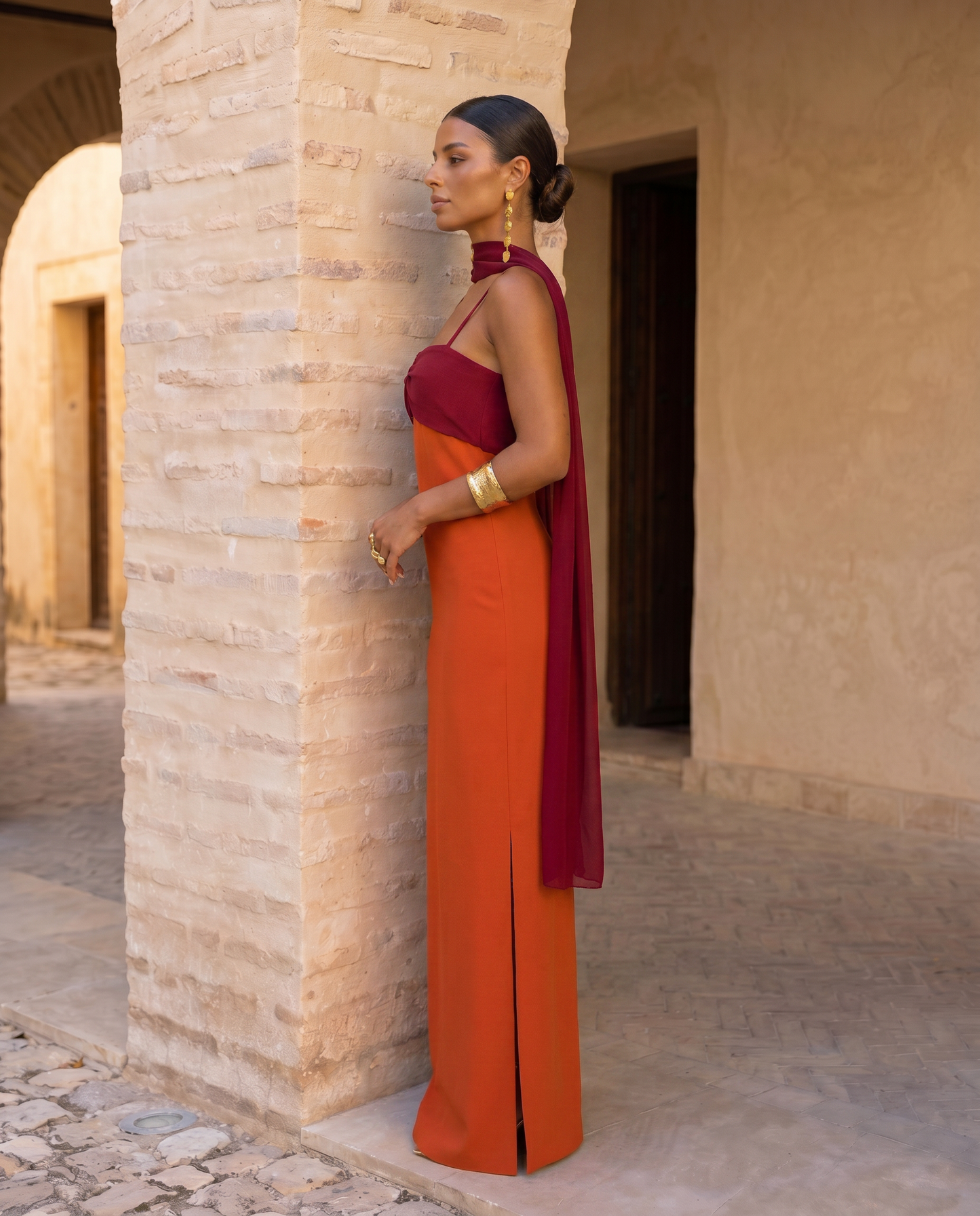 Zesty Women's Dress – Chic Midi Style for Summer Events 4