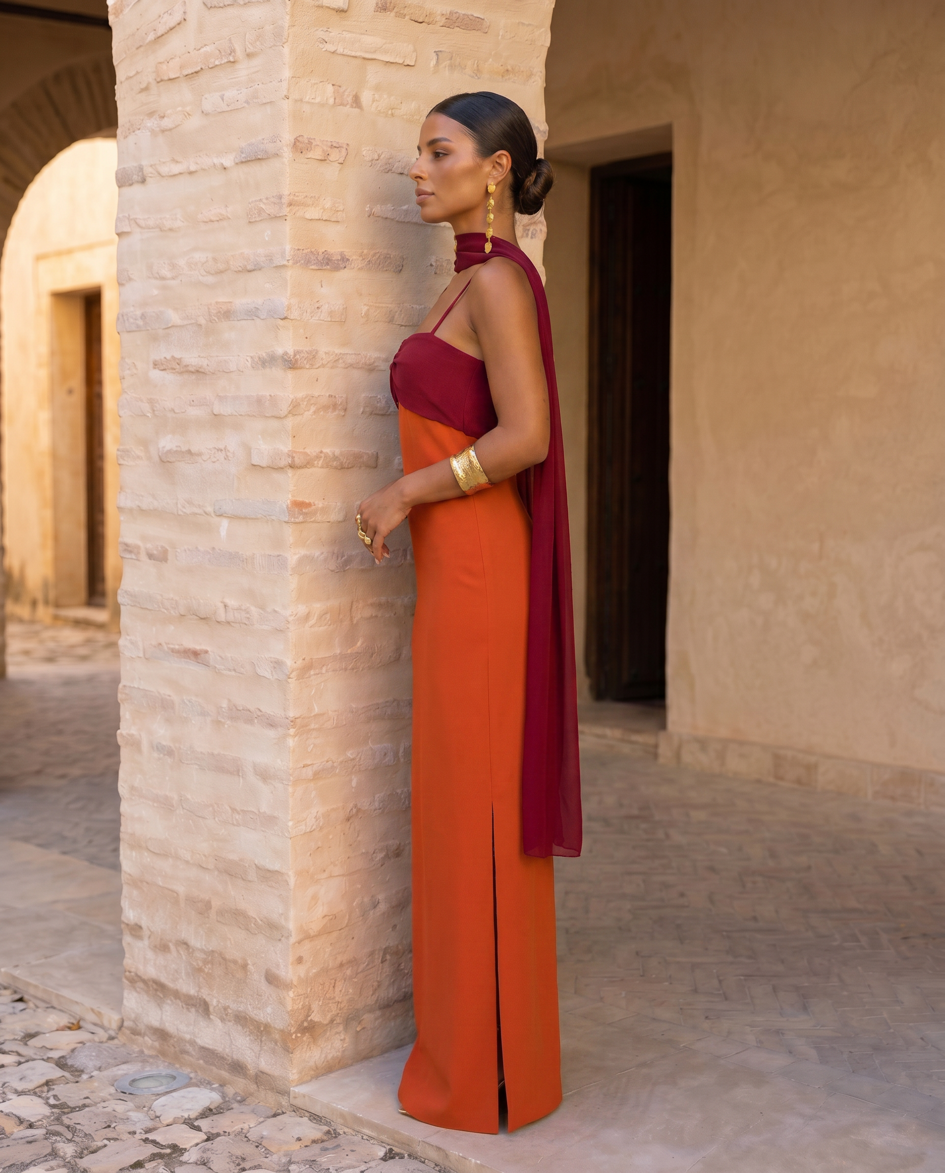 Zesty Women's Dress – Chic Midi Style for Summer Events 4