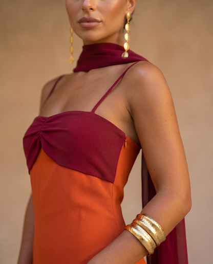 Zesty Women's Dress – Chic Midi Style for Summer Events 5