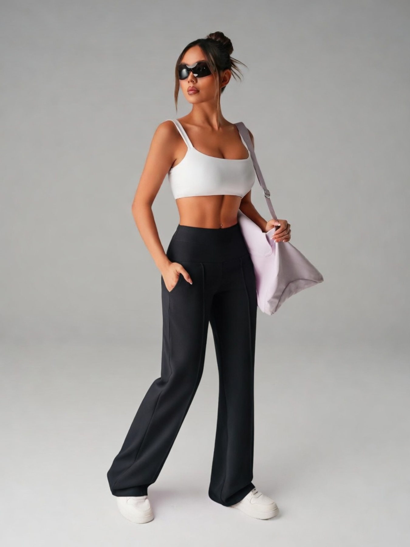 Zesty Women's Flare Leggings – High Waist Stylish Comfort 2