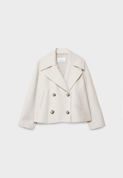 Coat Women - Short Double Breasted Coat
