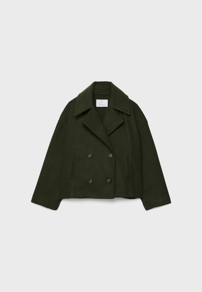 Coat Women - Short Double Breasted Coat