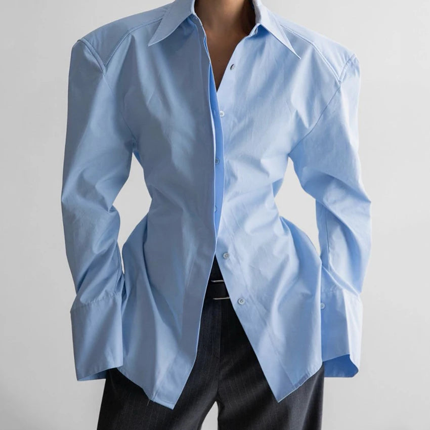 Zyla Women's Elegant Blouse – Chic Puff Sleeve Office Top 6
