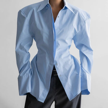 Zyla Women's Elegant Blouse – Chic Puff Sleeve Office Top 6