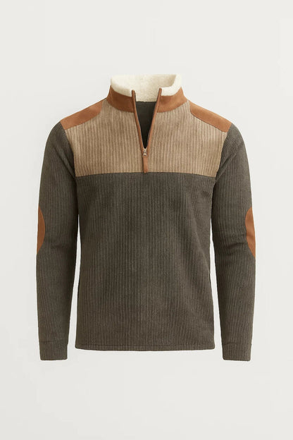 Zylo Herren Winterpullover – Bequemer Oversized Stil mit Reißverschluss 1