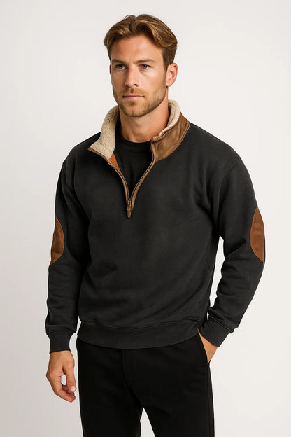 Zylo Herren Winterpullover – Bequemer Oversized Stil mit Reißverschluss 2