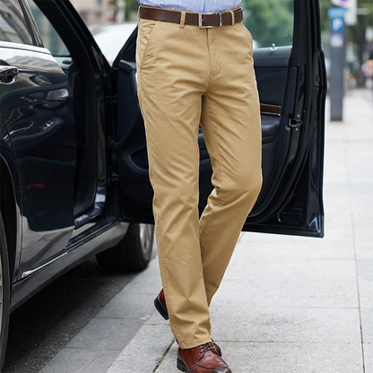 Zylo Men's Casual Chinos – Stretch Slim Fit Comfort Pants 4
