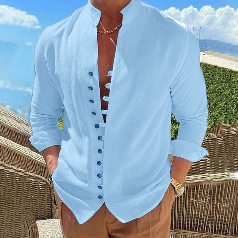 Zylo Men's Casual Long Sleeve Shirt – Breathable Comfort for Effortless Style 4