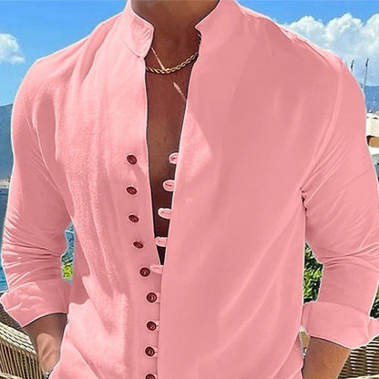 Zylo Men's Casual Long Sleeve Shirt – Breathable Comfort for Effortless Style 8