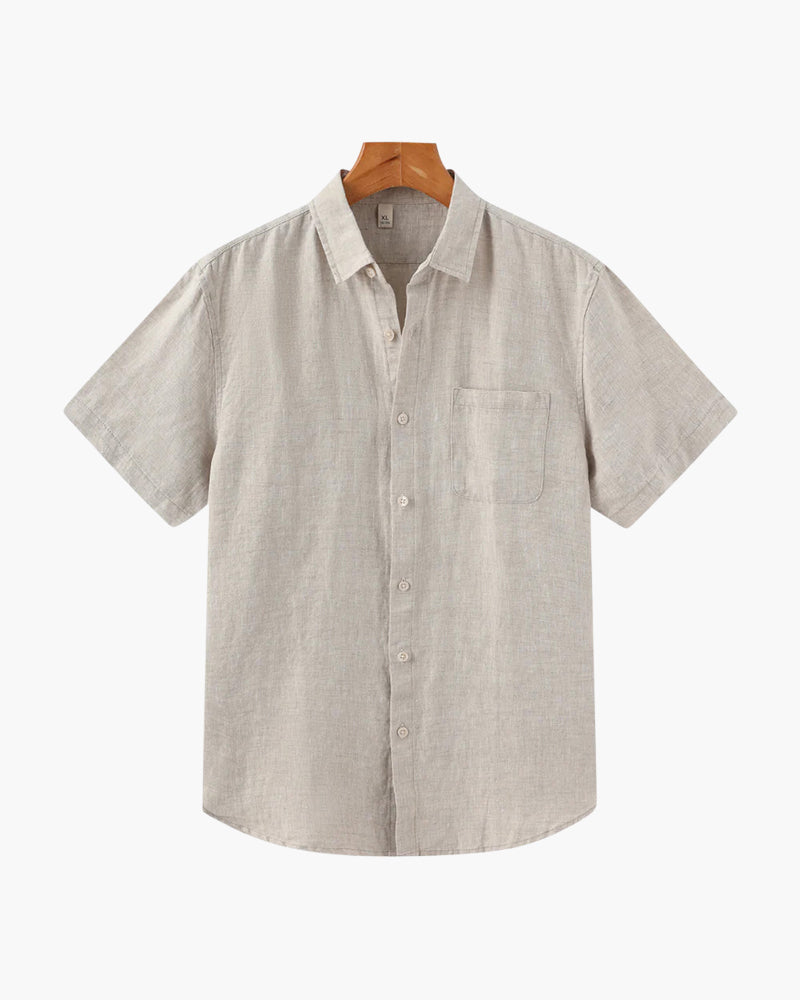 Zylo Men's Shirt – Breathable Linen for Stylish Summer Comfort 0