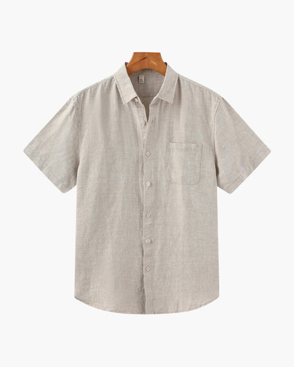 Zylo Men's Shirt – Breathable Linen for Stylish Summer Comfort 0