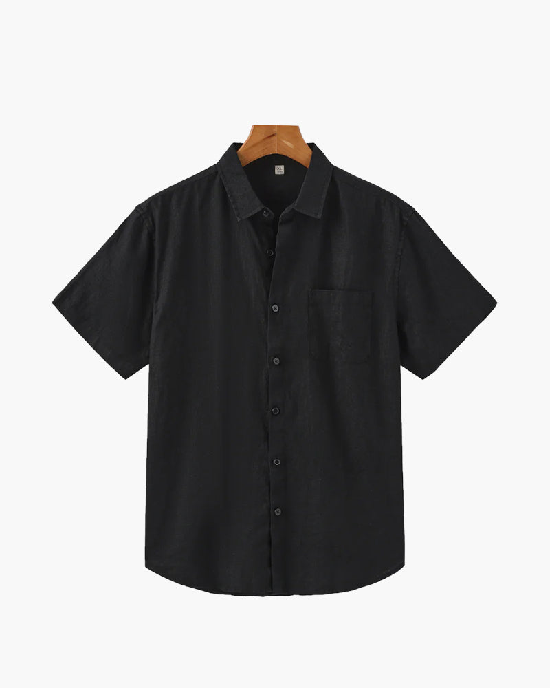 Zylo Men's Shirt – Breathable Linen for Stylish Summer Comfort 10