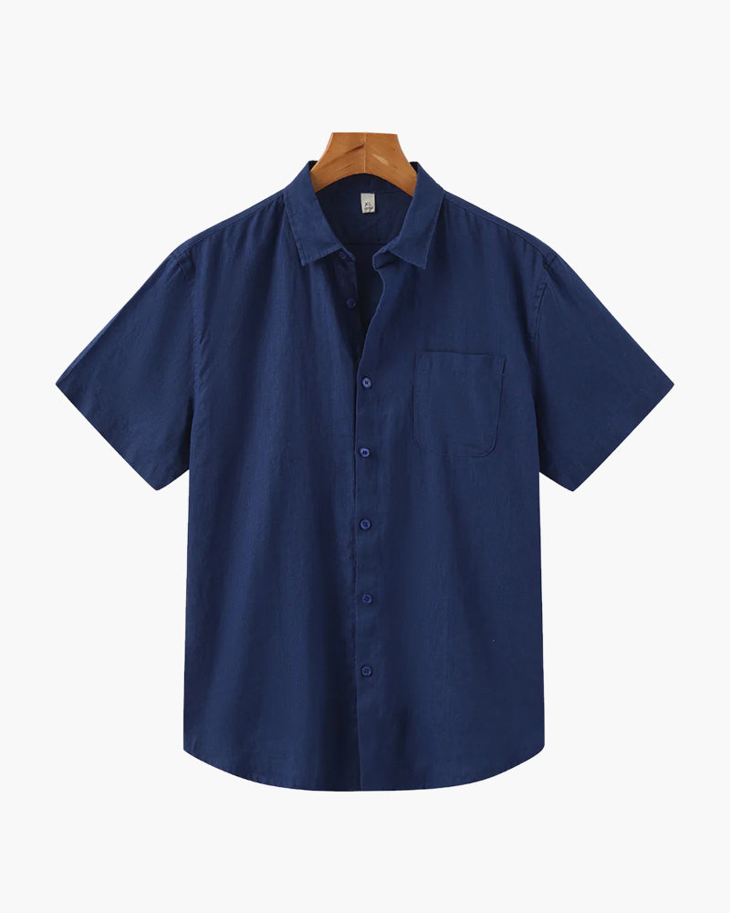 Zylo Men's Shirt – Breathable Linen for Stylish Summer Comfort 11