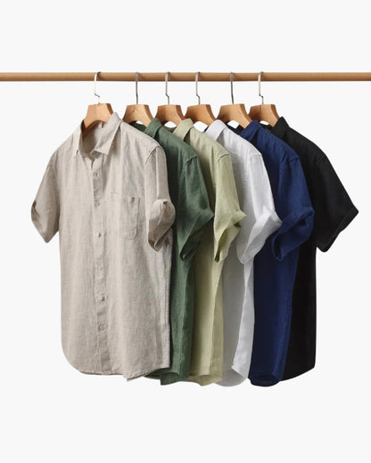 Zylo Men's Shirt – Breathable Linen for Stylish Summer Comfort 3