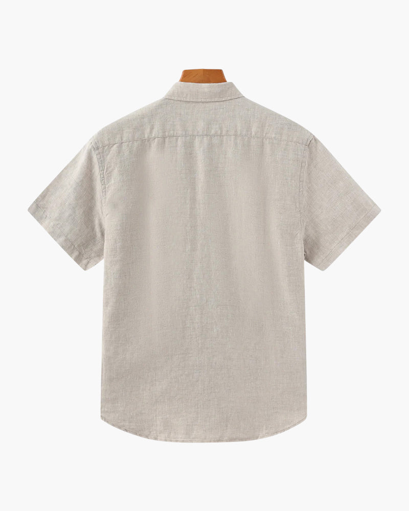 Zylo Men's Shirt – Breathable Linen for Stylish Summer Comfort 4