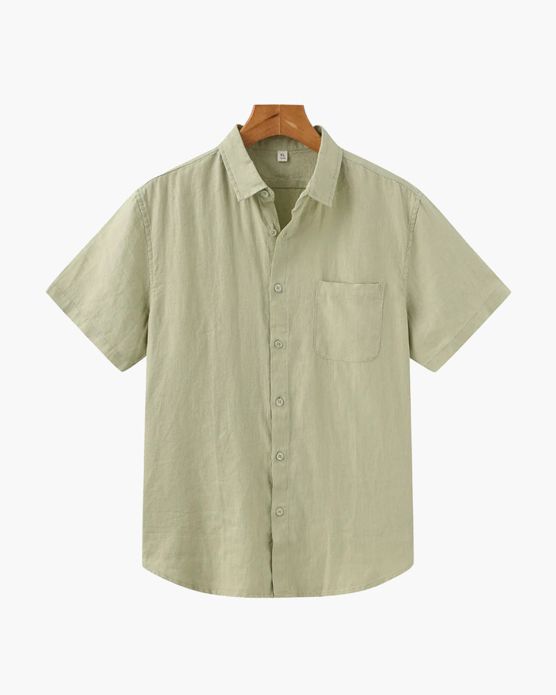 Zylo Men's Shirt – Breathable Linen for Stylish Summer Comfort 8