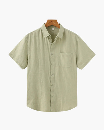 Zylo Men's Shirt – Breathable Linen for Stylish Summer Comfort 8
