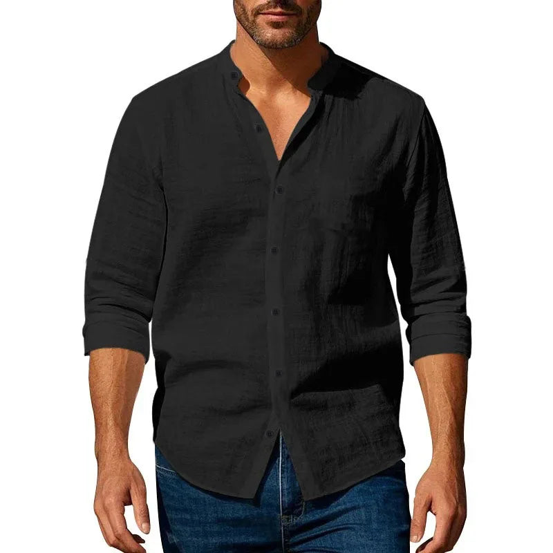 Zylo Men's Shirt – Lightweight Linen Blend for Comfort and Style 2