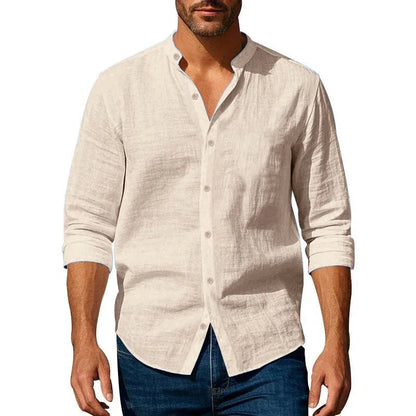 Zylo Men's Shirt – Lightweight Linen Blend for Comfort and Style 3