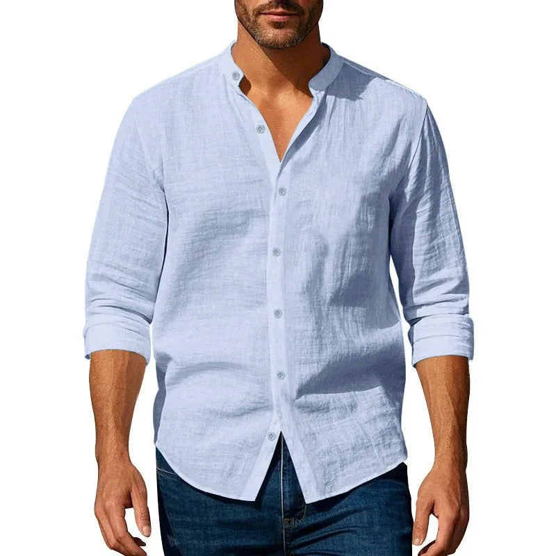 Zylo Men's Shirt – Lightweight Linen Blend for Comfort and Style 4