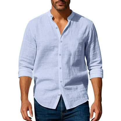 Zylo Men's Shirt – Lightweight Linen Blend for Comfort and Style 4