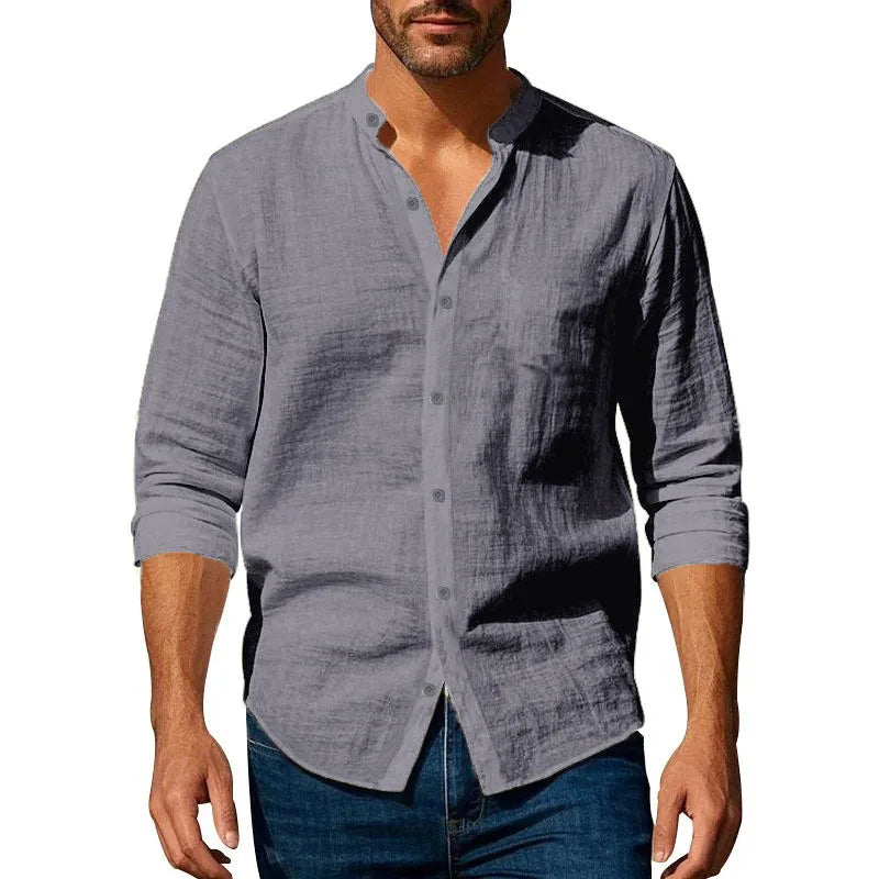 Zylo Men's Shirt – Lightweight Linen Blend for Comfort and Style 6