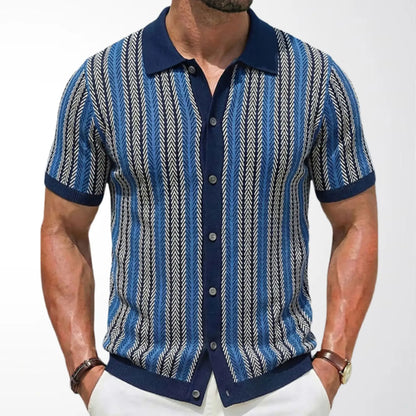 Zylo Men's Striped Polo Shirt – Breathable Comfort for Summer Activities 10