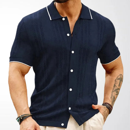 Zylo Men's Striped Polo Shirt – Breathable Comfort for Summer Activities 12