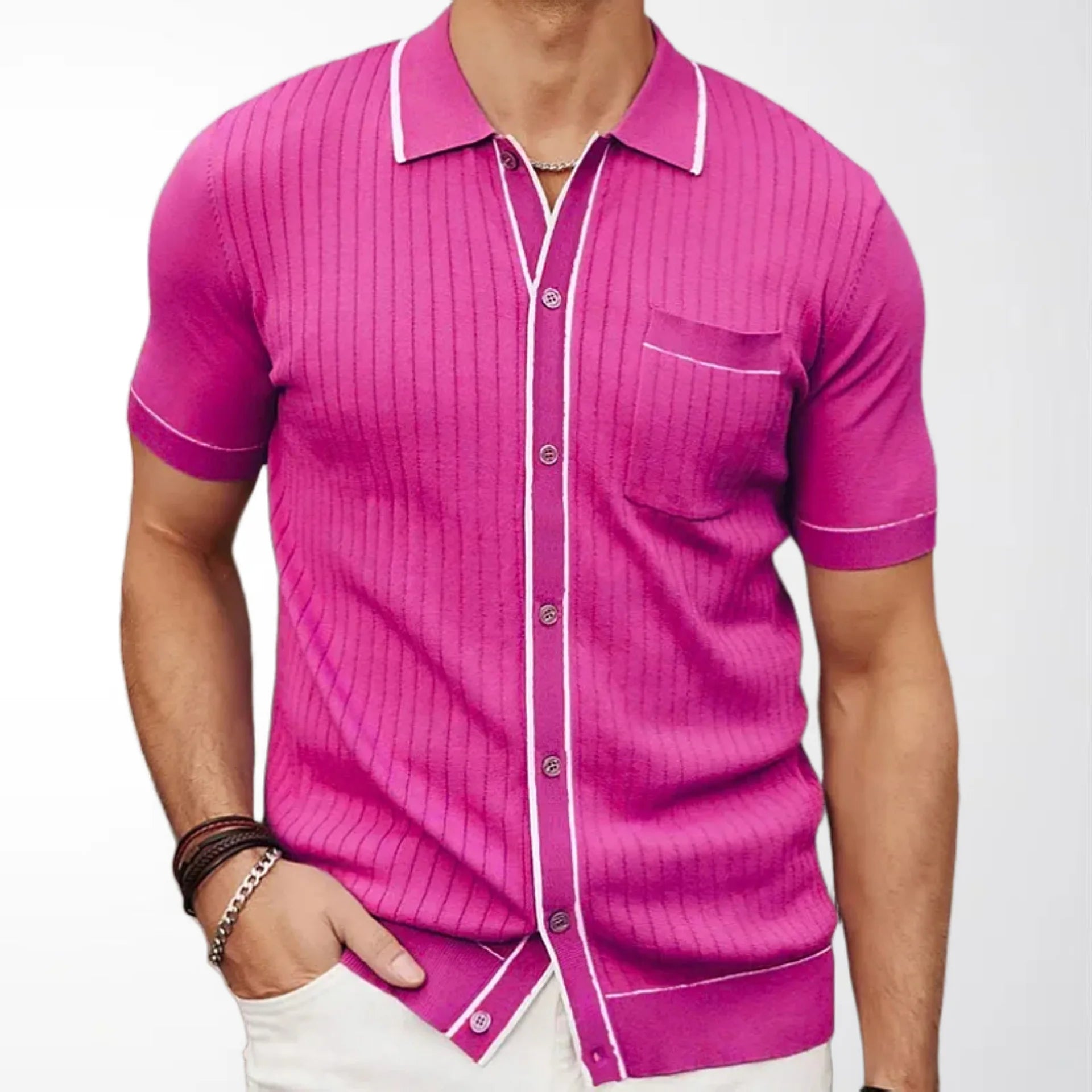 Zylo Men's Striped Polo Shirt – Breathable Comfort for Summer Activities 17