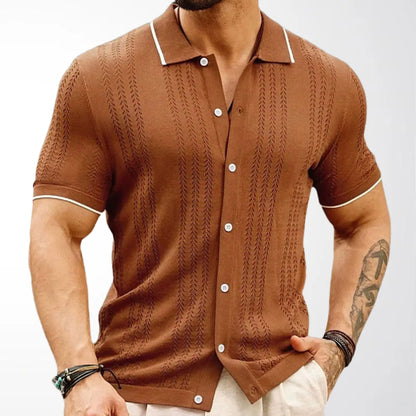 Zylo Men's Striped Polo Shirt – Breathable Comfort for Summer Activities 18